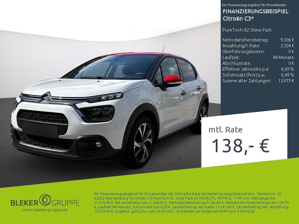 Citroën C3 PureTech 82 Shine Pack
