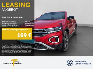 Volkswagen Leasingangebot: Volkswagen T-Roc Cabrio 1.0 TSI GOAL LM17 SITZHZG NAVI KAME