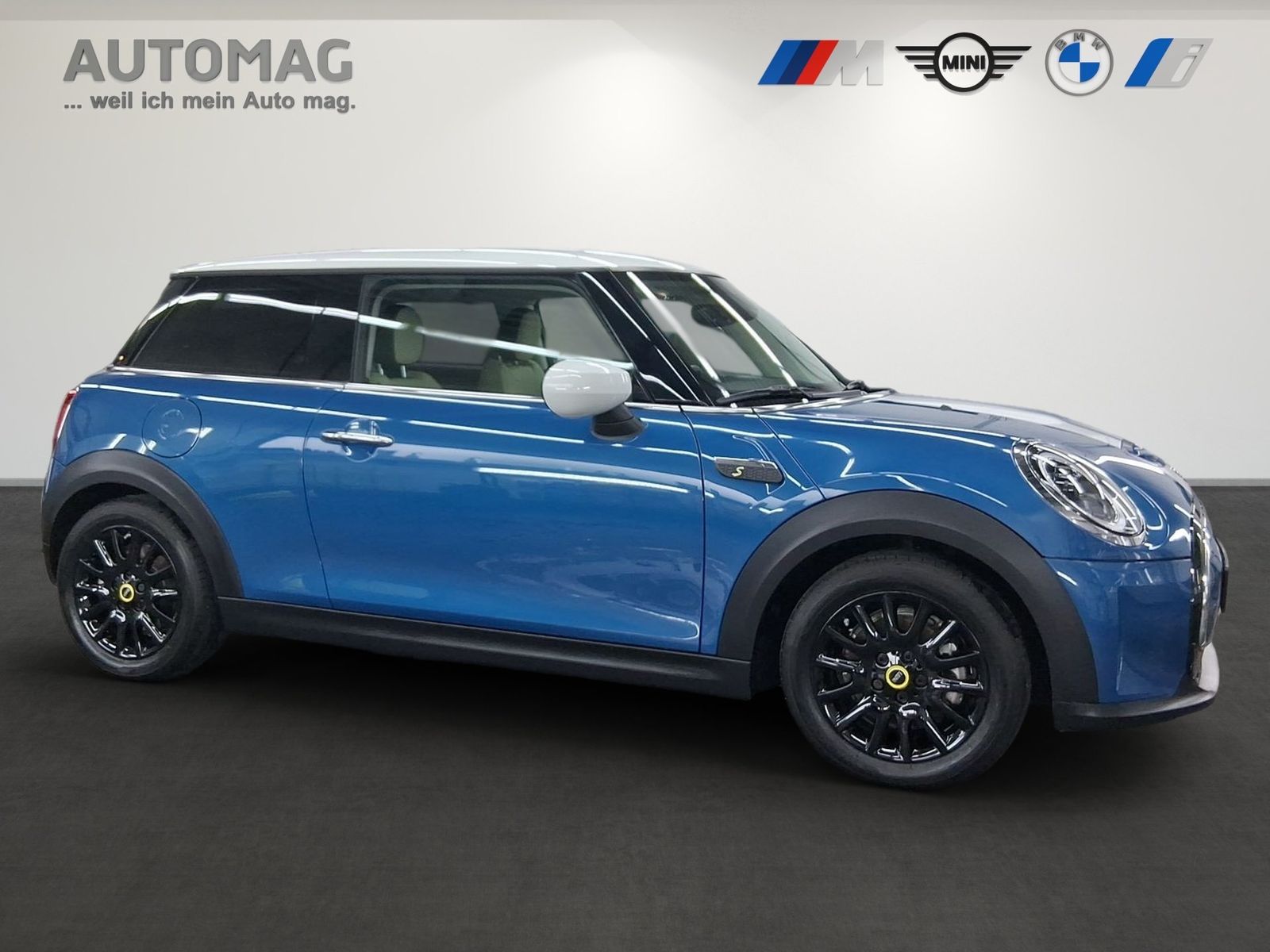 MINI Cooper SE Classic Trim*Island Blue Metallic imagem 2