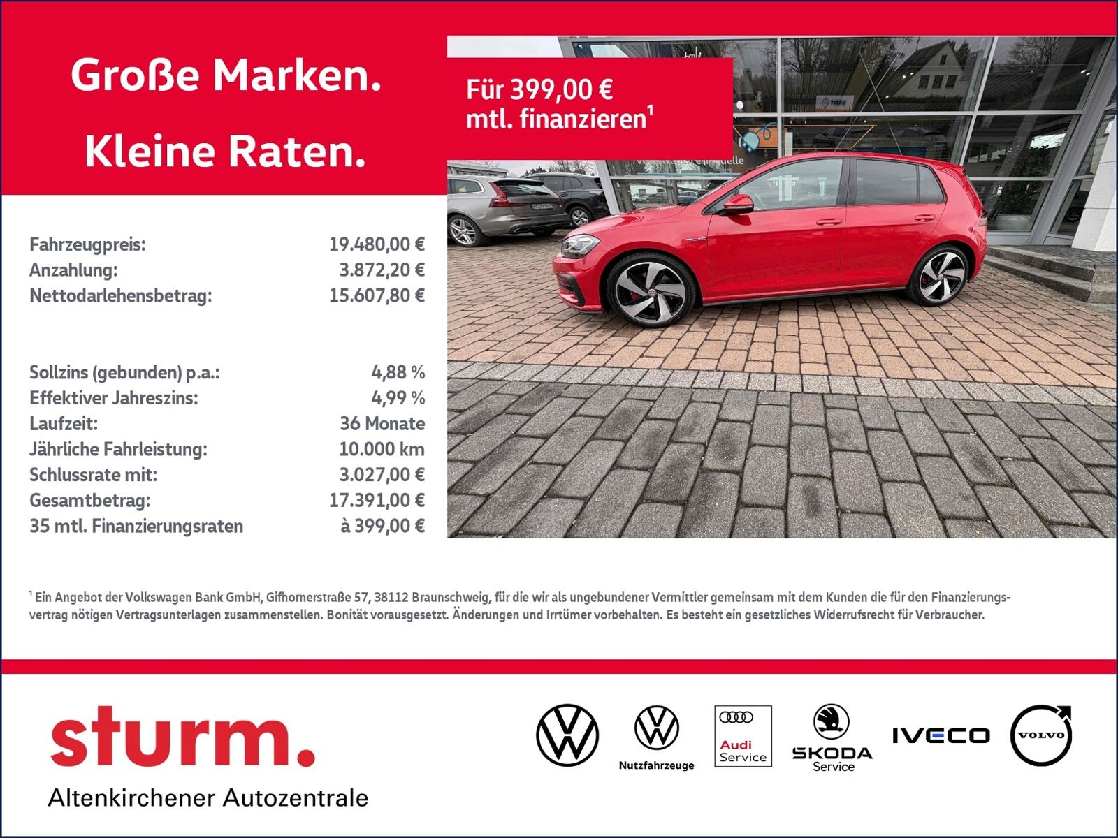 Volkswagen Golf VII Lim. GTI 2.0 TSI * LED ,Kamera, SHZ**