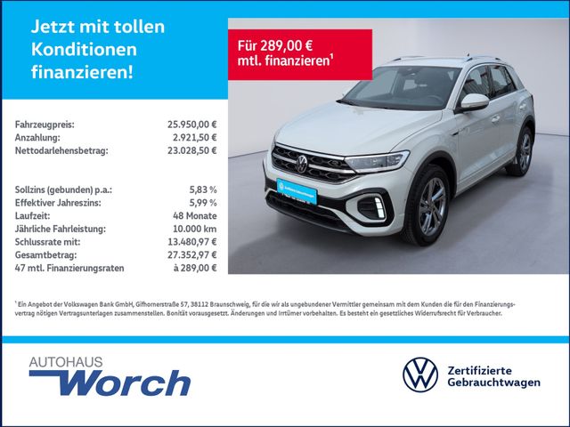 T-Roc 1.0 TSI R-Line Kamera+NAVI+APP+SHZ