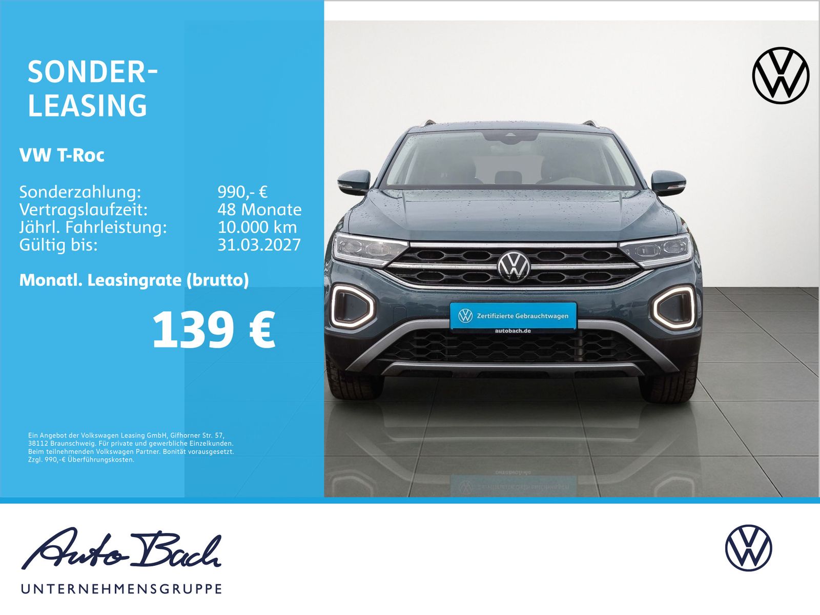 Volkswagen T-Roc Style 1.0TSI Navi LED ACC EPH CarPlay imagem 2