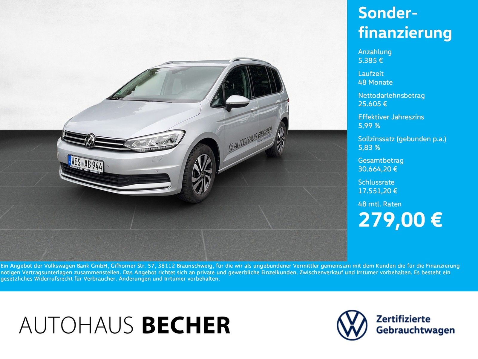 Volkswagen Touran Comfortline 1.5 TSI DSG AHK Navi LED foto 1