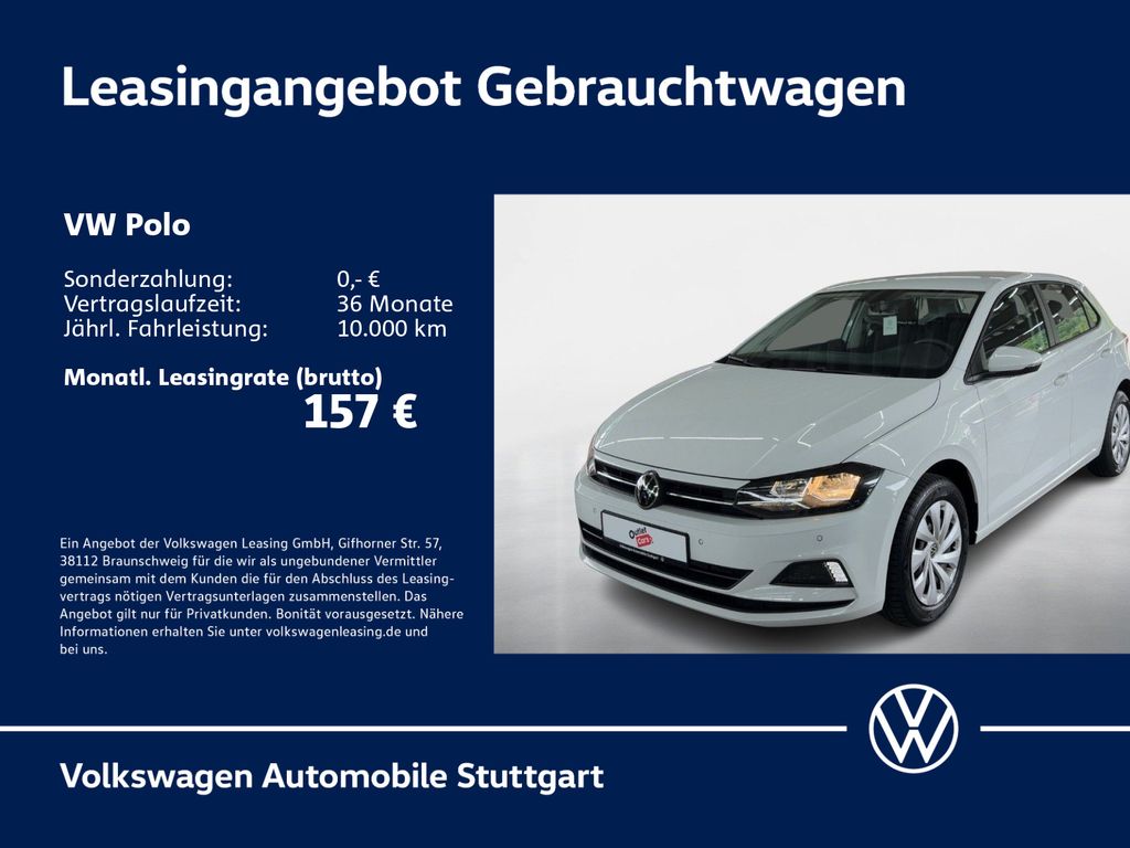 Abbildung Leasingangebot Volkswagen Polo Trendline 1.0 Navi AHK SHZ PDC