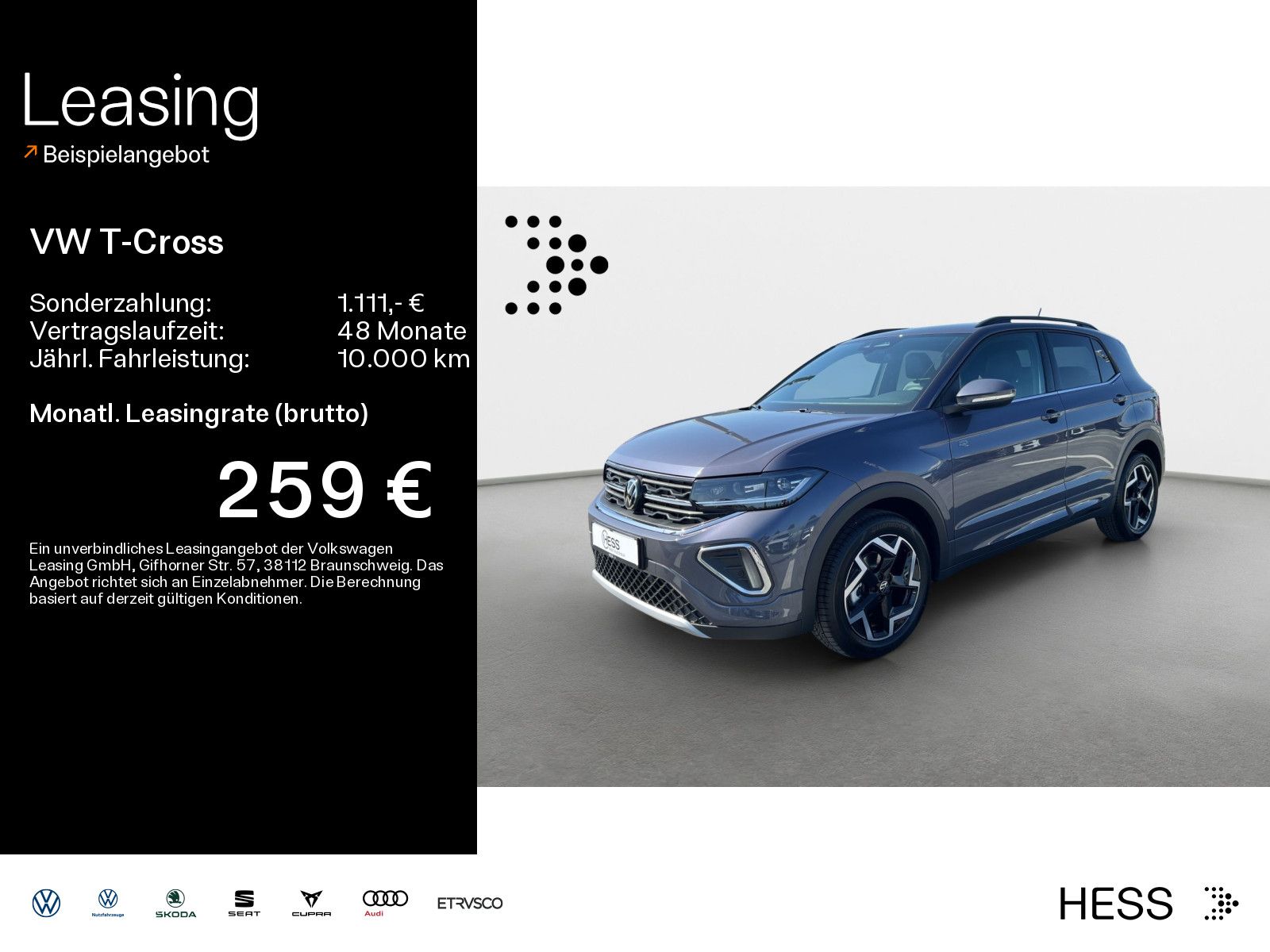 Volkswagen T-Cross R-Line 1.5 TSI DSG Kamera*Navi*AHK*Klima