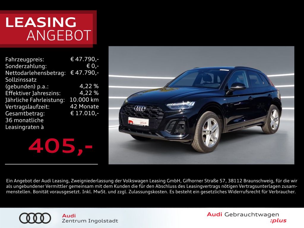 Q5 45 TFSI qu S line MATRIX AHK ACC virtual Kam.