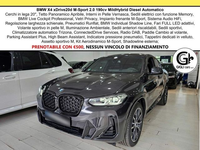 BMW X4 20d M-Sport Tetto Navi CAM LED Clima3Zone