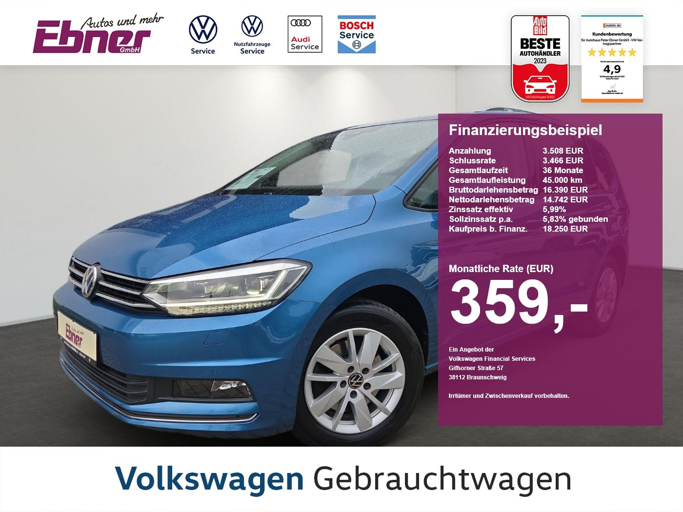 Volkswagen Touran SOUND TDI AHK+LED+KEYLESS+EL.KLAPPE+NAVI-