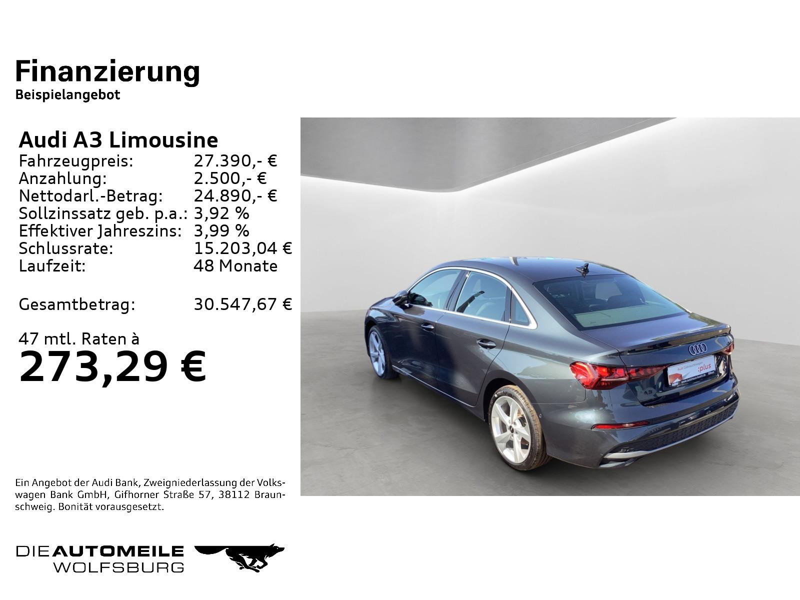 Audi A3 Limousine TDI S tronic advanced MMI*/Assisten
