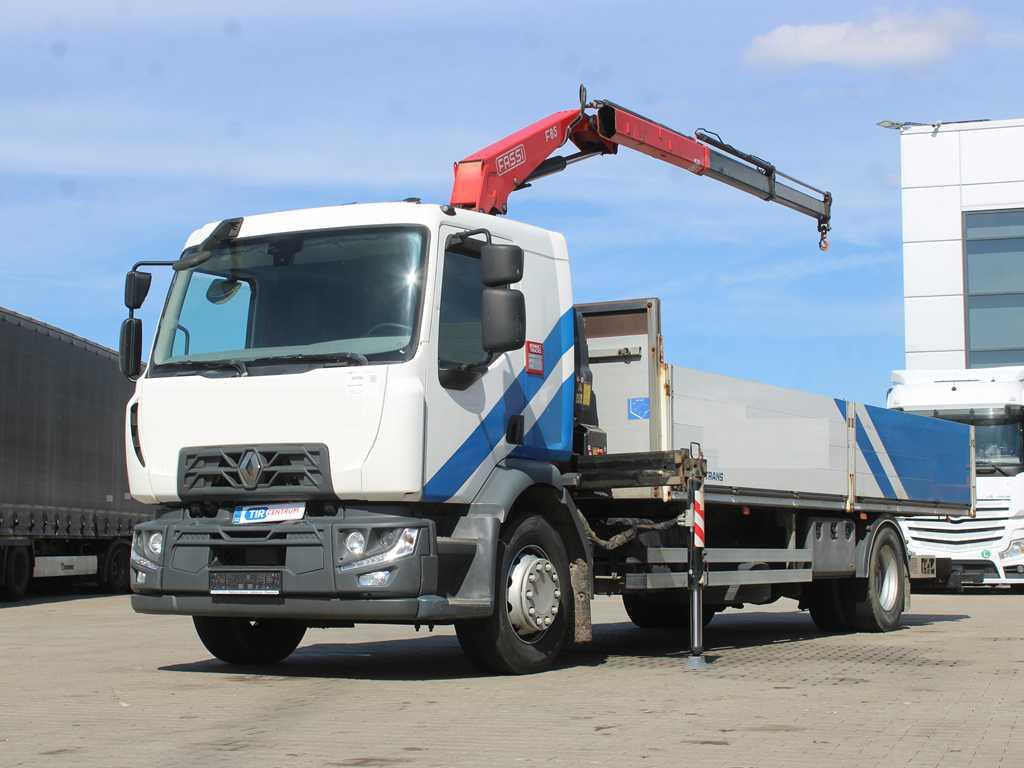 Renault D280, EURO 6, SIDEWALLS, CRANE FASSI F85B.0.22