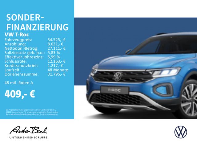 Volkswagen T-Roc GOAL 1.0 l TSI OPF 85 kW (116 PS) 6-Gang