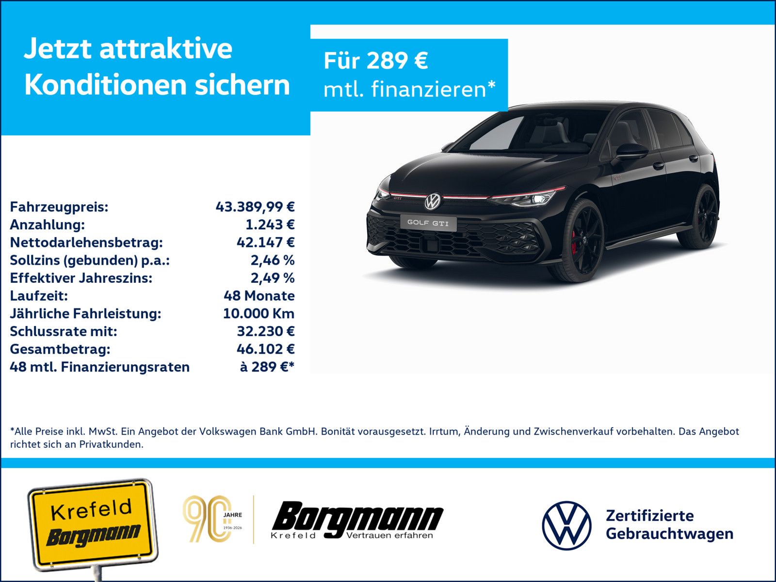 Volkswagen Golf VIII 2.0 TSI GTI AHK 360° MATRIX-LED PANO foto 1
