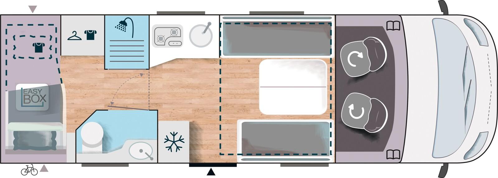Challenger Integriert Sirius 2090 Solar,Lithium,SAT+TV