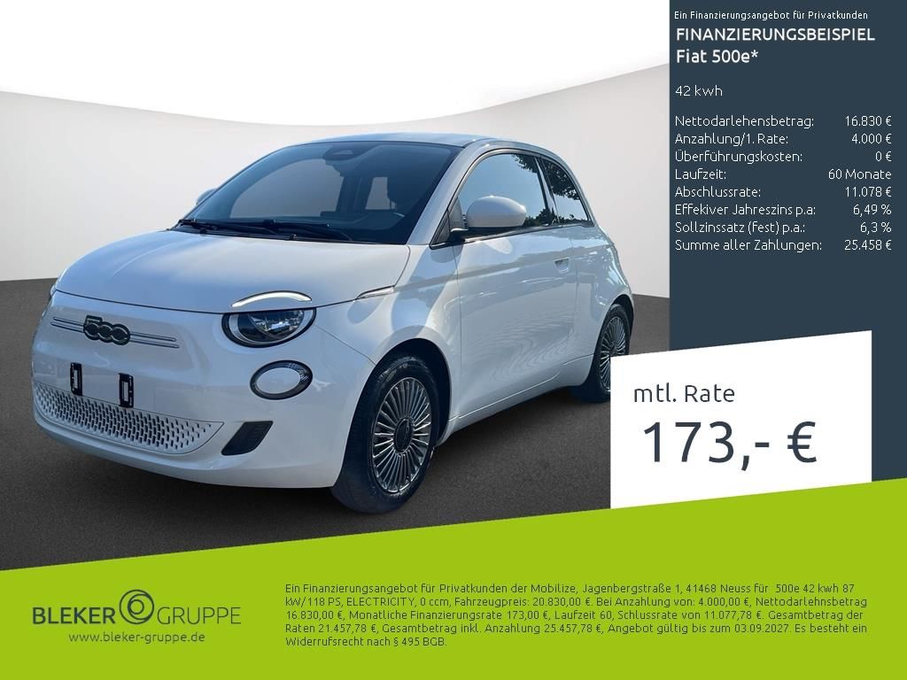 Fiat 500e 42 kwh