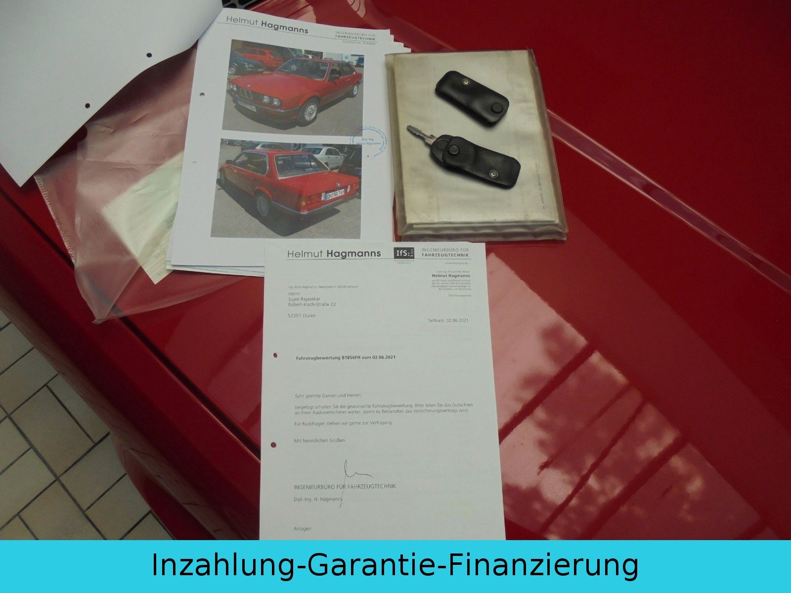 Fahrzeugabbildung BMW 316 E30 Limo Orginal 66Tkm/Mit H-Kennzeihen