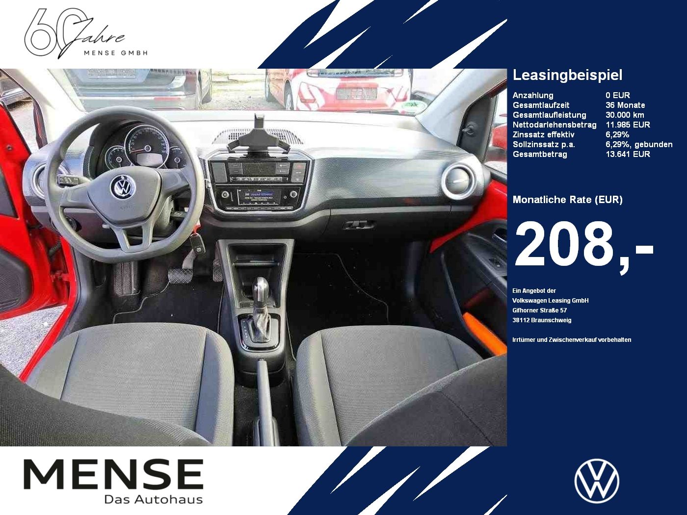 Volkswagen e-up! move up! Kamera|KlimaA|PDC|AUT