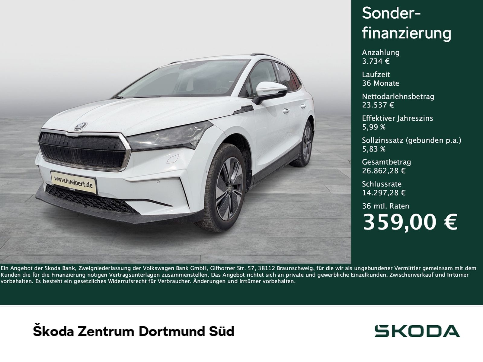 Skoda Enyaq 60 SUITE LEDER CAM ACC LM19 MATRIX EKLAPPE