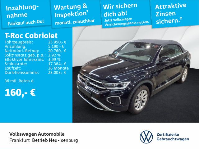 Volkswagen T-Roc Cabriolet 1.0 TSI Style Navi 17"Alu "Lane