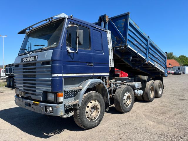 Scania R143 8x4 V8 full steel manual big axel