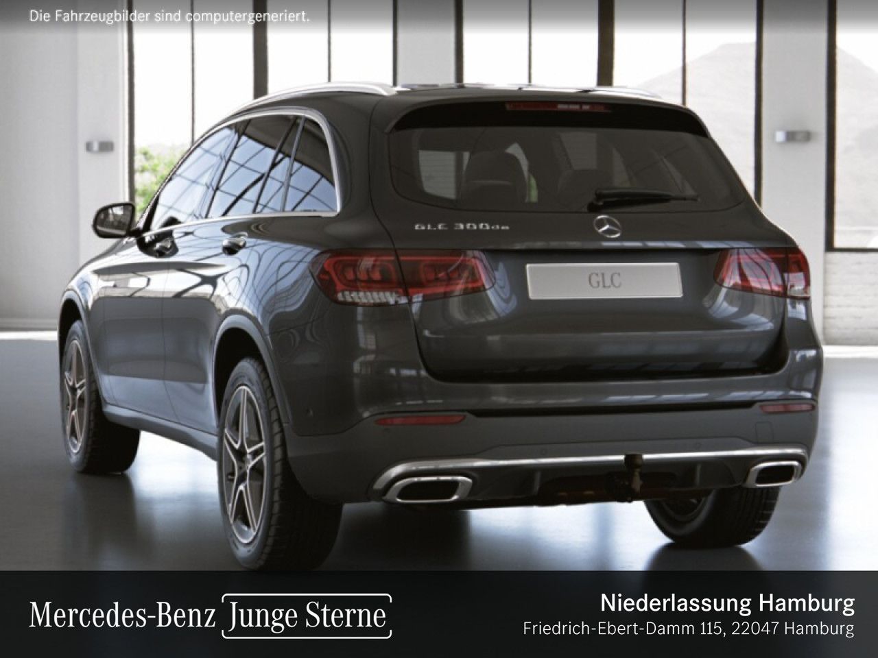 Mercedes-Benz GLC 300 de 4M AMG Navi Dist Tw Pano LED Amb AHK foto 23