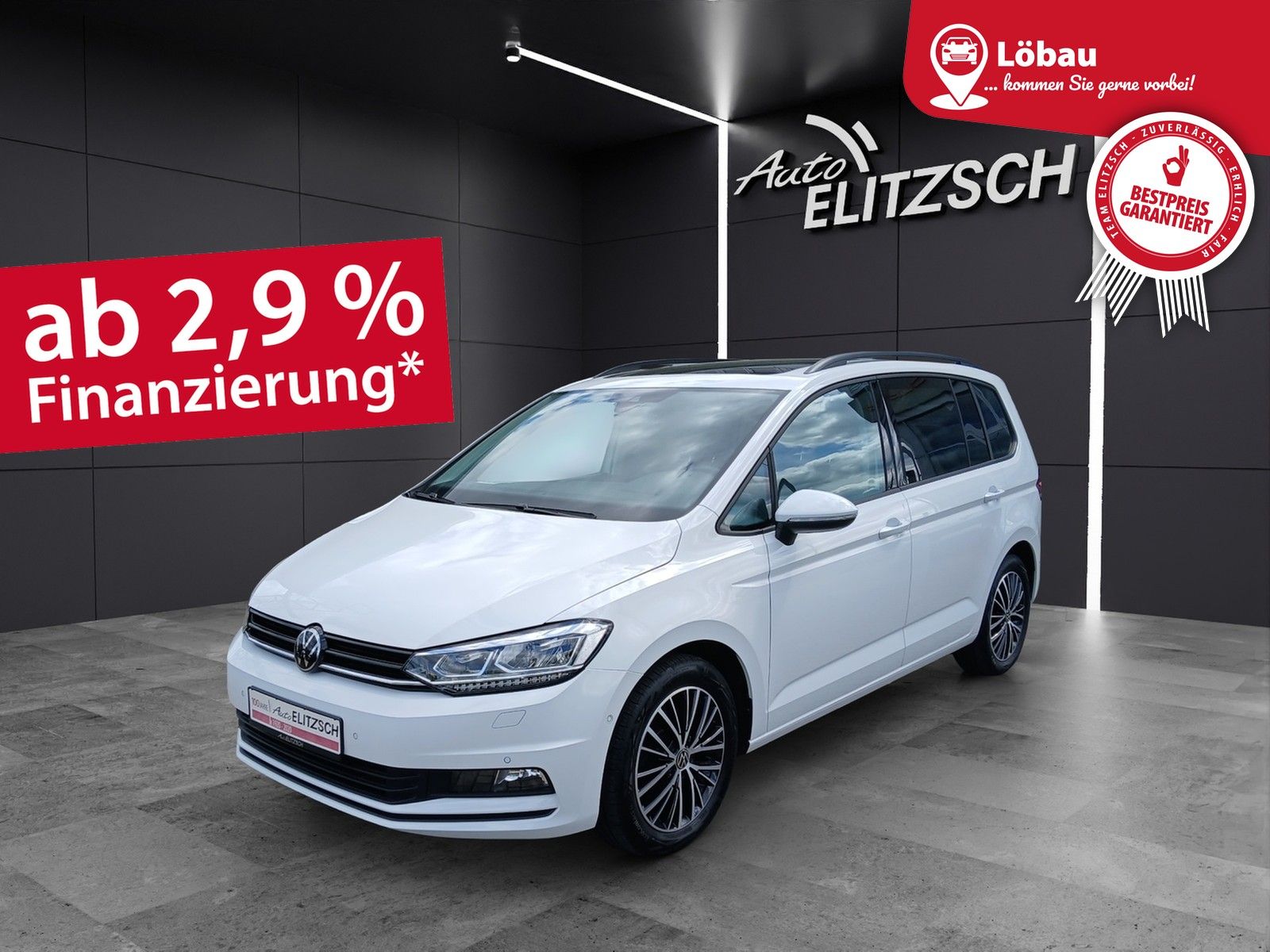 Fahrzeugabbildung Volkswagen Touran TDI Highline DSG AHK Pano Kamera