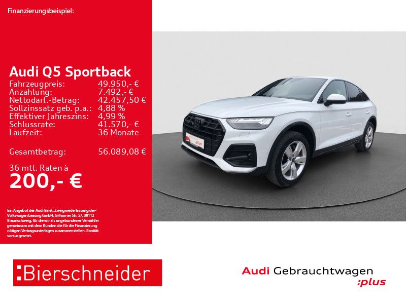 Audi Q5 Sportback 45 TFSI qu advanced Black AHK MATRI