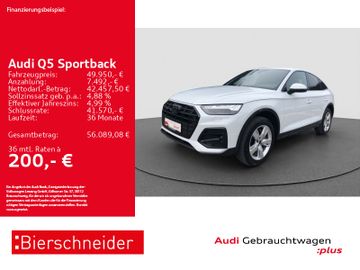 Audi Leasingangebot: Audi Q5 Sportback 45 TFSI qu advanced Black AHK MATRI