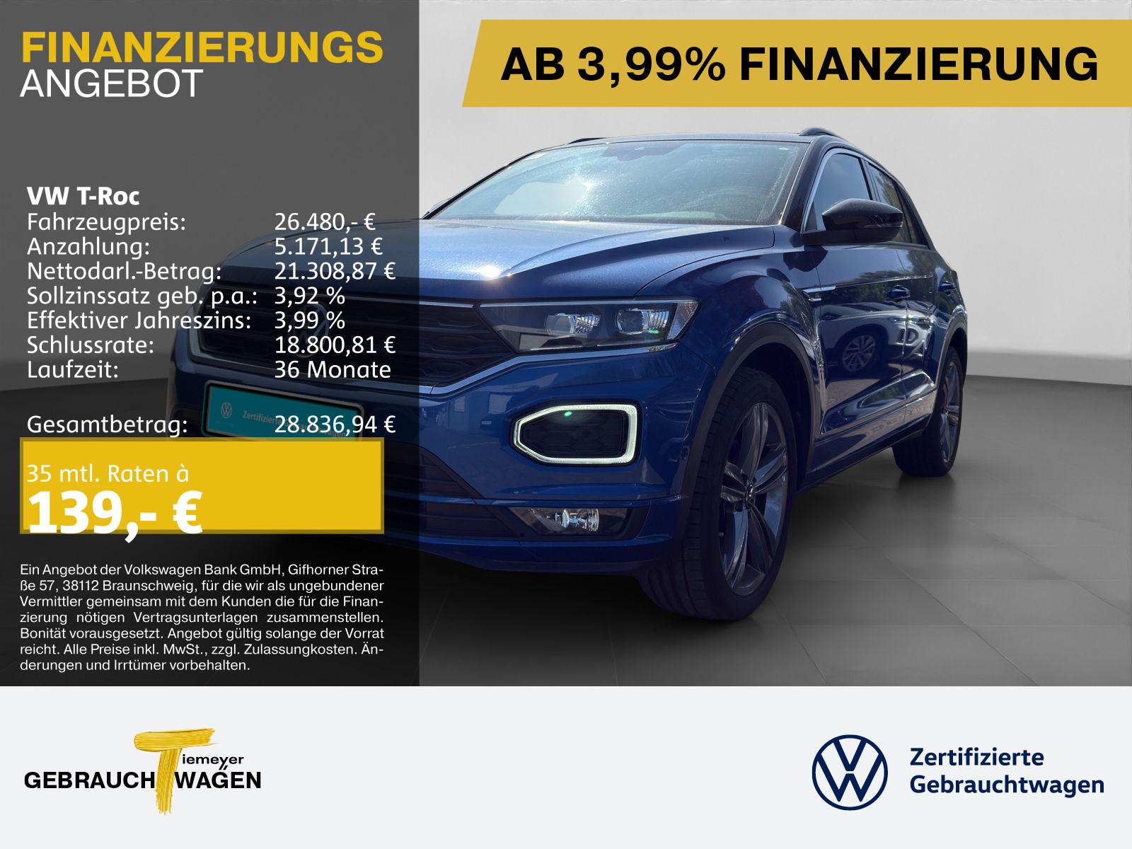 Volkswagen T-Roc 1.5 TSI DSG R-LINE LED VIRTUAL PANO KAMERA