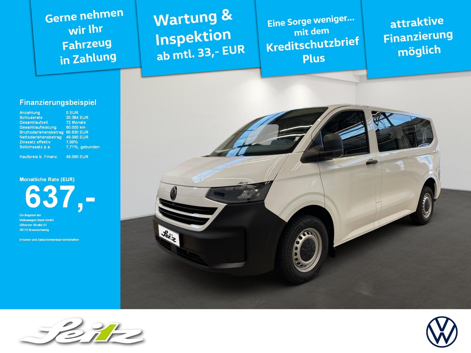 Volkswagen T7 Transporter Kombi 2.0 TDI KR *9-SITZER*AHK*