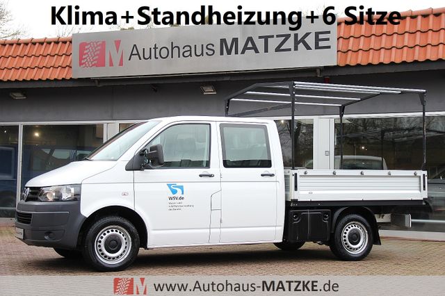 Volkswagen T5 2.0 TDI Pritsche Doka AHK Standheiz Klima