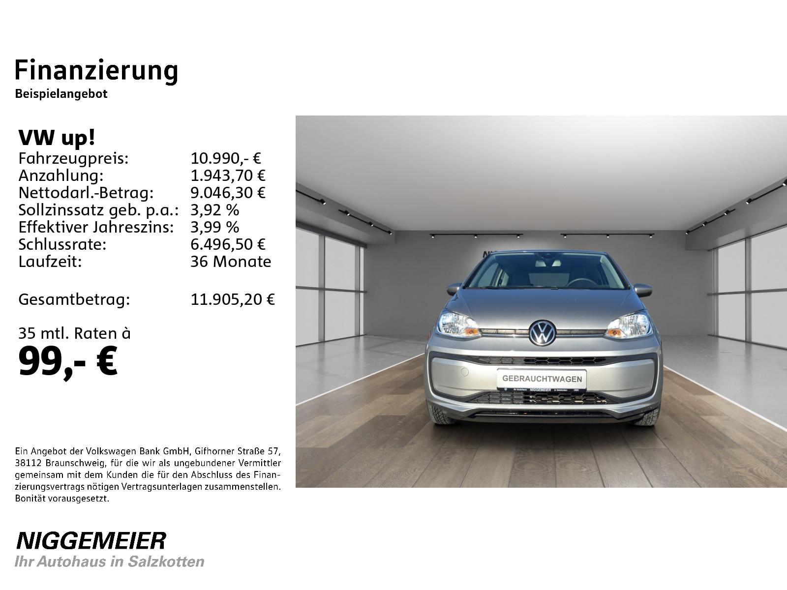 Volkswagen up! 1.0 move up! KAMERA+KLIMA+TEMPOMAT