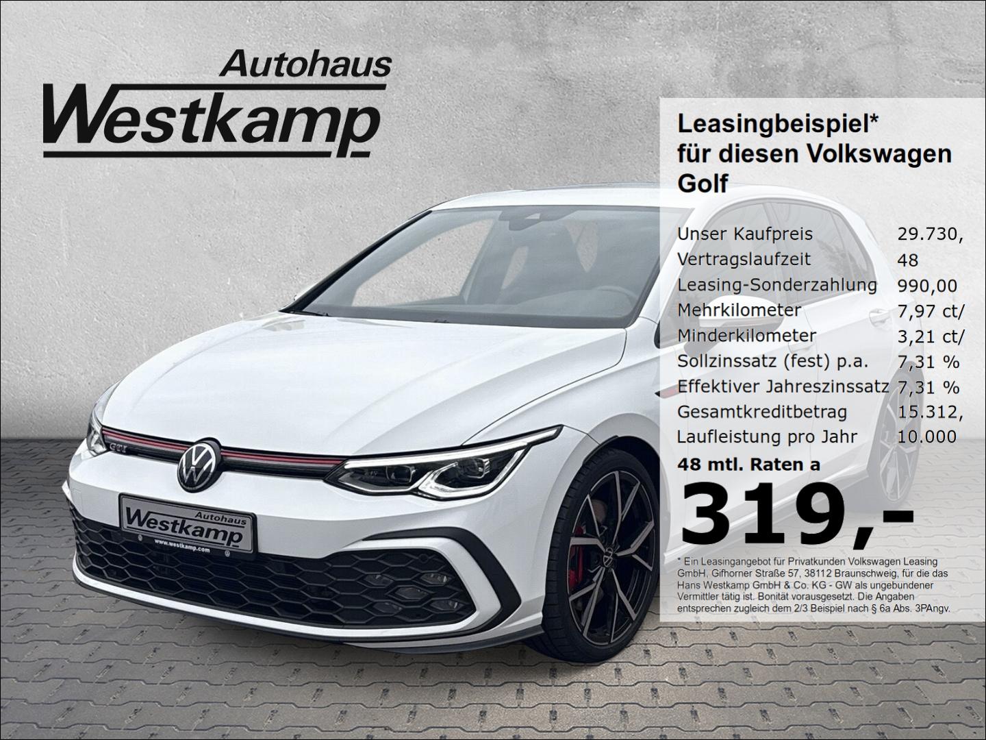 Volkswagen Golf VIII GTI 2,0 TSI DSG 19'' Estoril Kamera Le