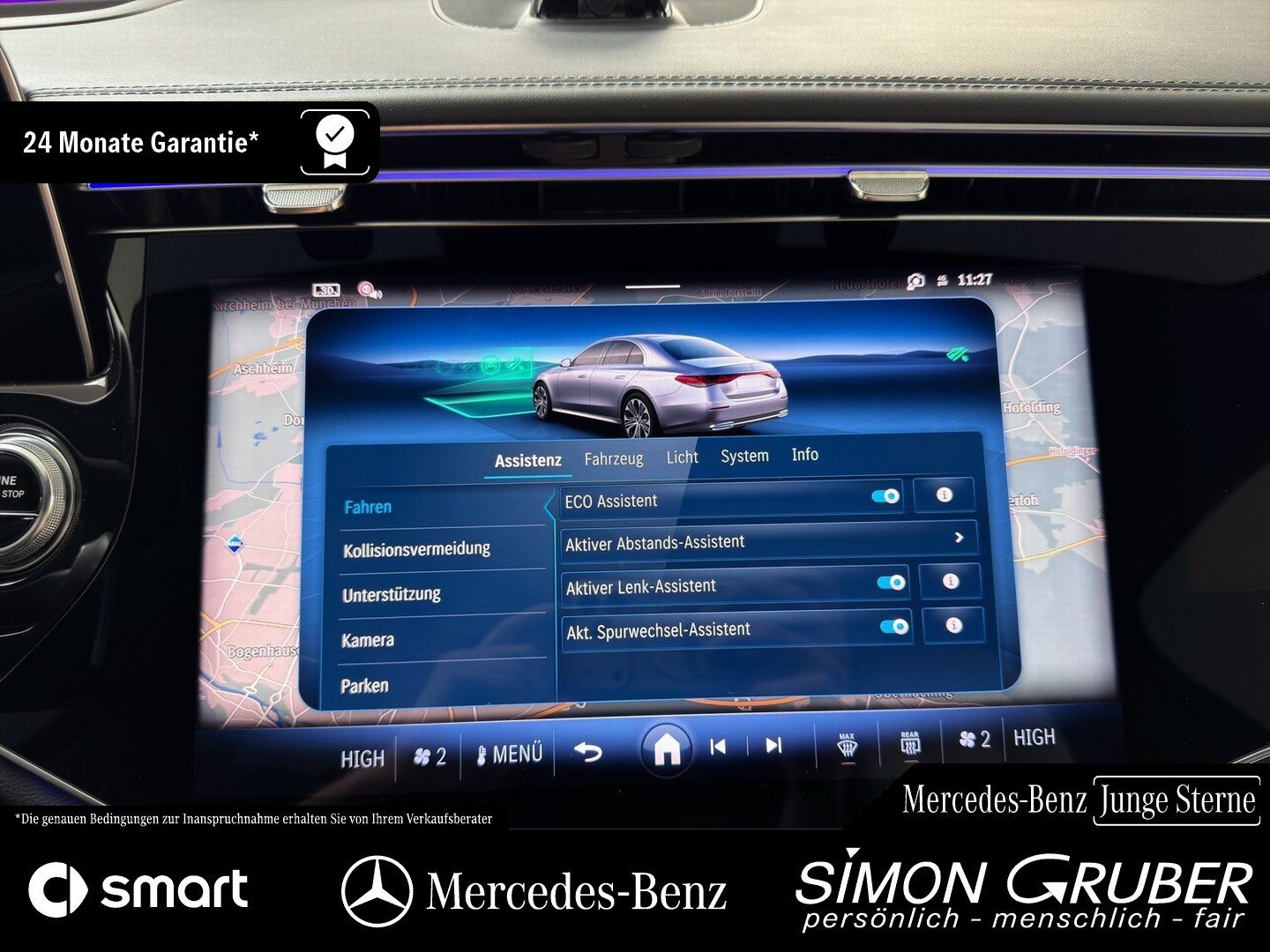 Fahrzeugabbildung Mercedes-Benz E 400 e 4M AMG Pano Airmatic Superscreen Nappa