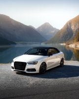 Audi S3 Cabrio*TÜV+Service NEU*noOPF*H&R Federn - Audi S3 mit Benzin-Antrieb: Weiß, Alcantara, Navigationssystem