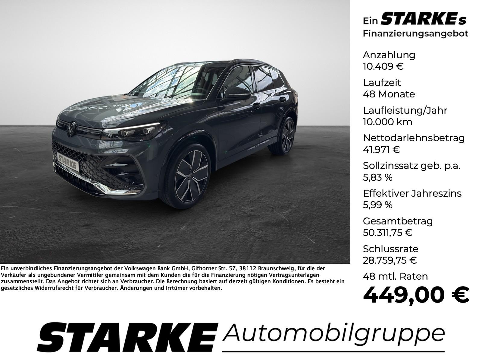 Volkswagen Tiguan 2.0 TDI DSG R-Line  AHK LED Kamera PDC LM