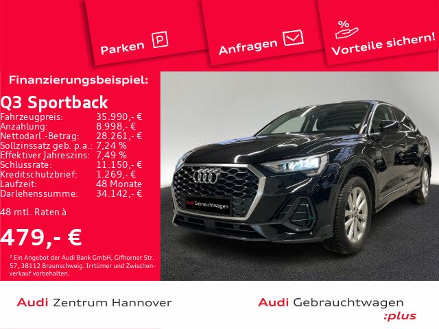 Audi Q3 Sportback 45 TFSIe ACC Teilleder LED Sportsit