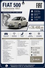 Fiat 500 1.0 GSE N3 Hybrid Collezione 1957 C Coll... - Fiat 500 mit Benzin-Antrieb: Beige