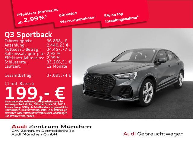 Audi Q3 Sportback 45 TFSI qu. S tronic S line AHK/SON foto 1
