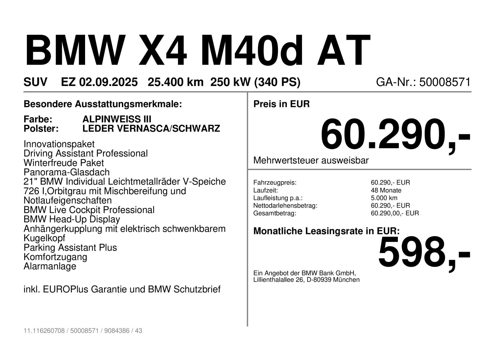 BMW X4 M40 - Bild 3