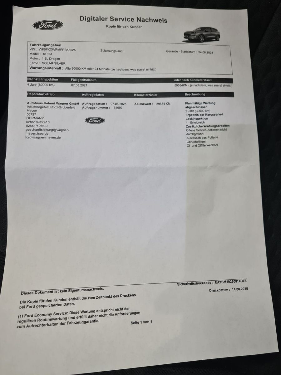 Fahrzeugabbildung Ford Kuga Cool & Connect / LED / NUR 30TKM