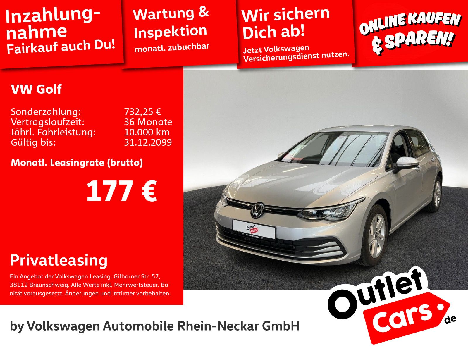 Volkswagen Golf VIII 2.0 TDI Life Navi PDC LED uvm.