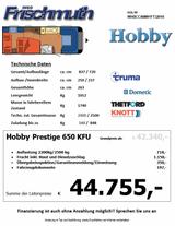 Hobby 650 KFU Prestige - Hobby Prestige 650 kfu