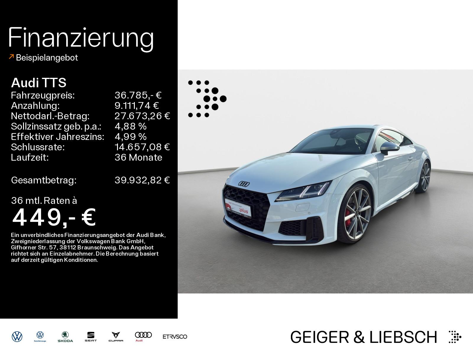 Audi TTS 2,0 TFSI Coupé Matrix+B&O+Black Optik+Navi