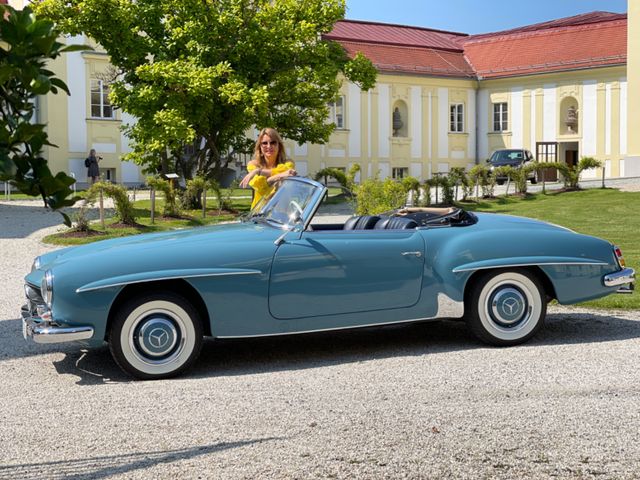 Mercedes-Benz Mercedes 190 SL in traumhafter Farbkombi Hardtop