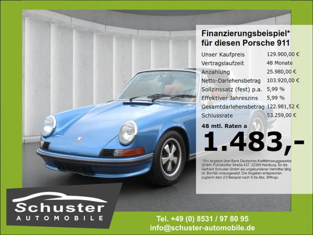 Porsche 911 S Targa*F-Modell 2.4 190PS 1973 H-Zul Leder