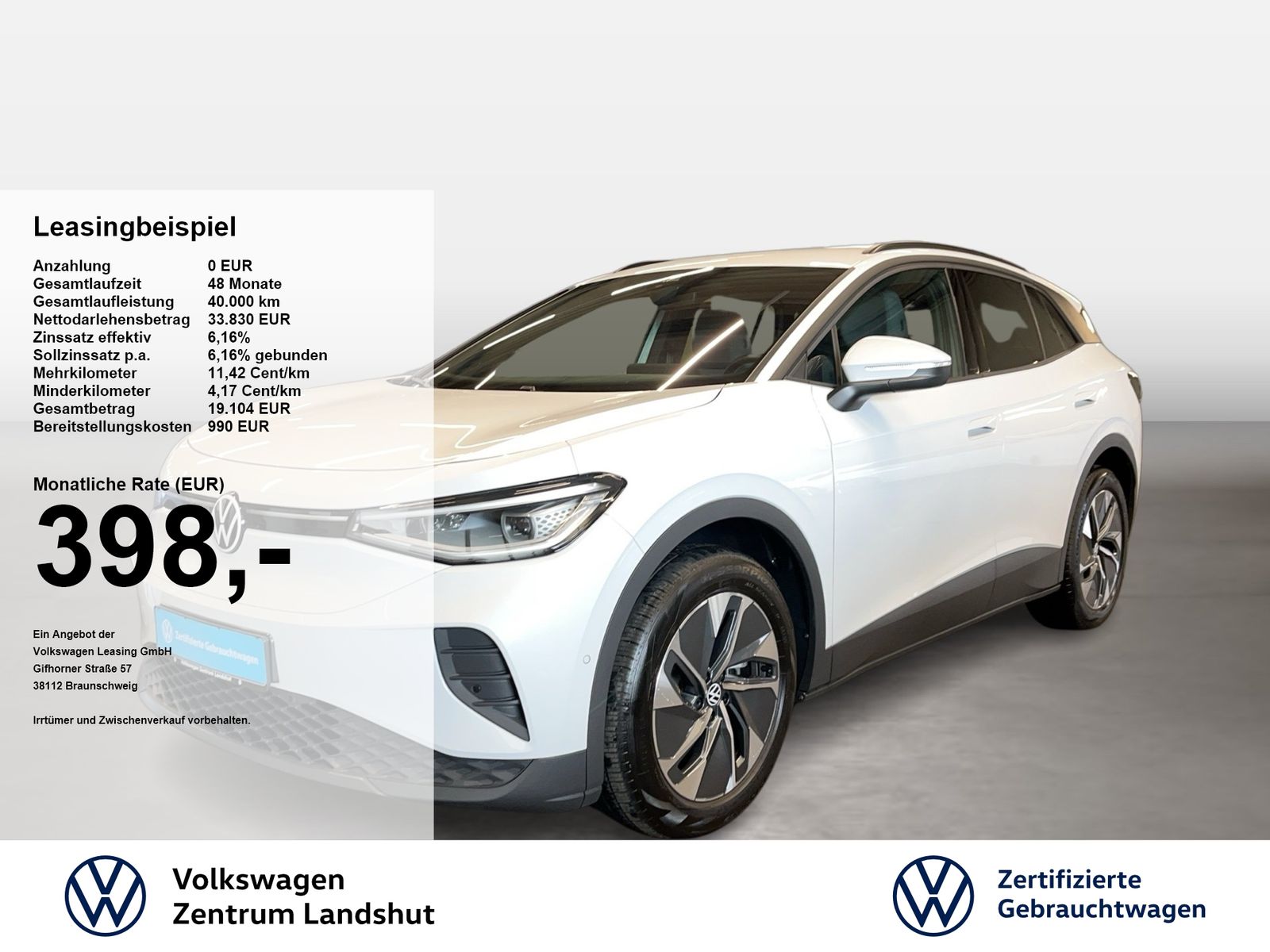Volkswagen ID.4 Pure 2xKlima ACC AUT Akustikglas DynLicht