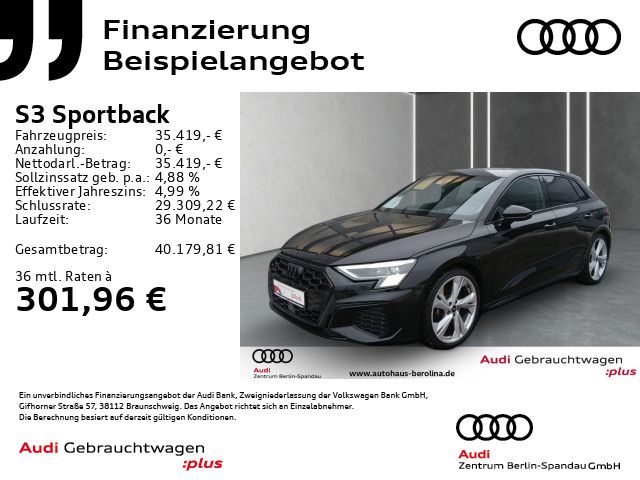 Audi S3 Sportback *MATRIX*B&O*Opt.-Schwarz+*NAV+*ACC*