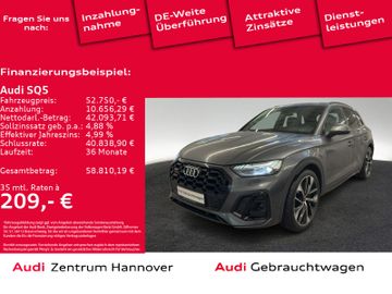 Audi Leasingangebot: Audi SQ5 3.0 TDI quattro MatrixLED B&O Kamera AHK Luf