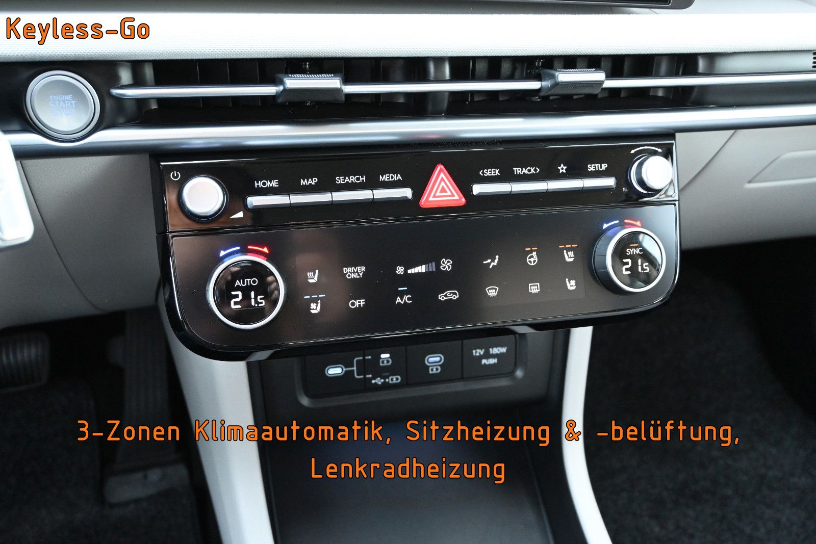 Fahrzeugabbildung Hyundai TUCSON 1.6 48V-Hybrid Prime 4WD °ACC°HUD°SITZKL.