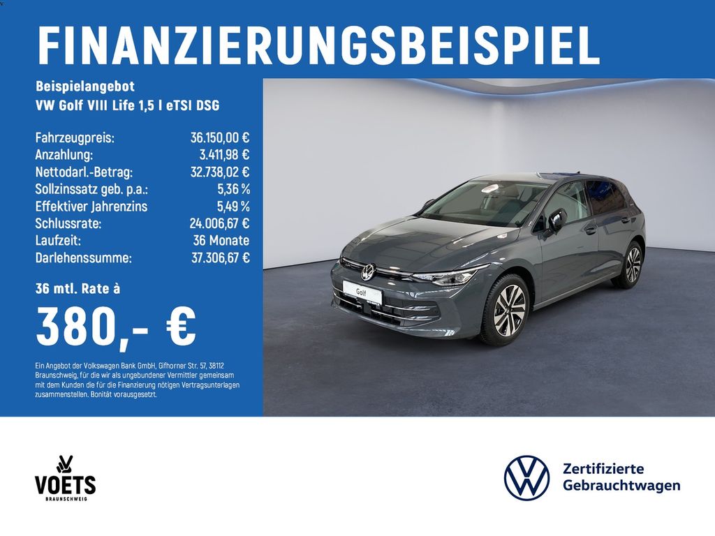 Golf VIII Life 1,5 l eTSI DSG LED PLUS+ACC